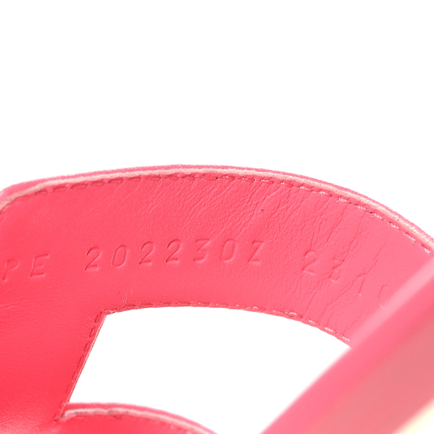 Box Calfskin Oran Sandals 38 Rose Pétale