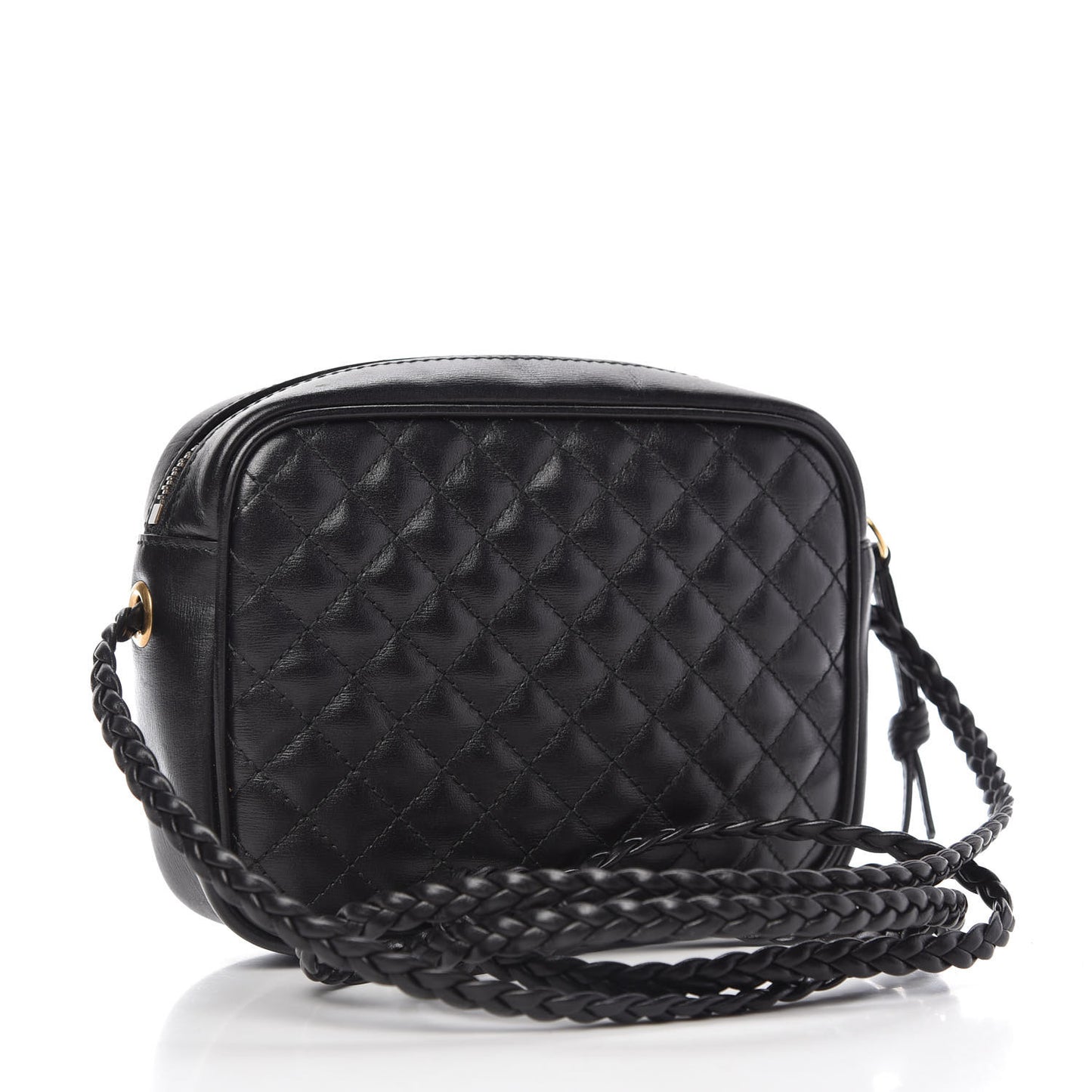 Calfskin Trapuntata Web Mini GG Shoulder Bag Black