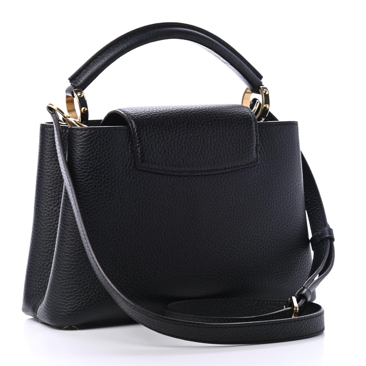 Louis Vuitton Taurillon Capucines BB Black 2 of 4