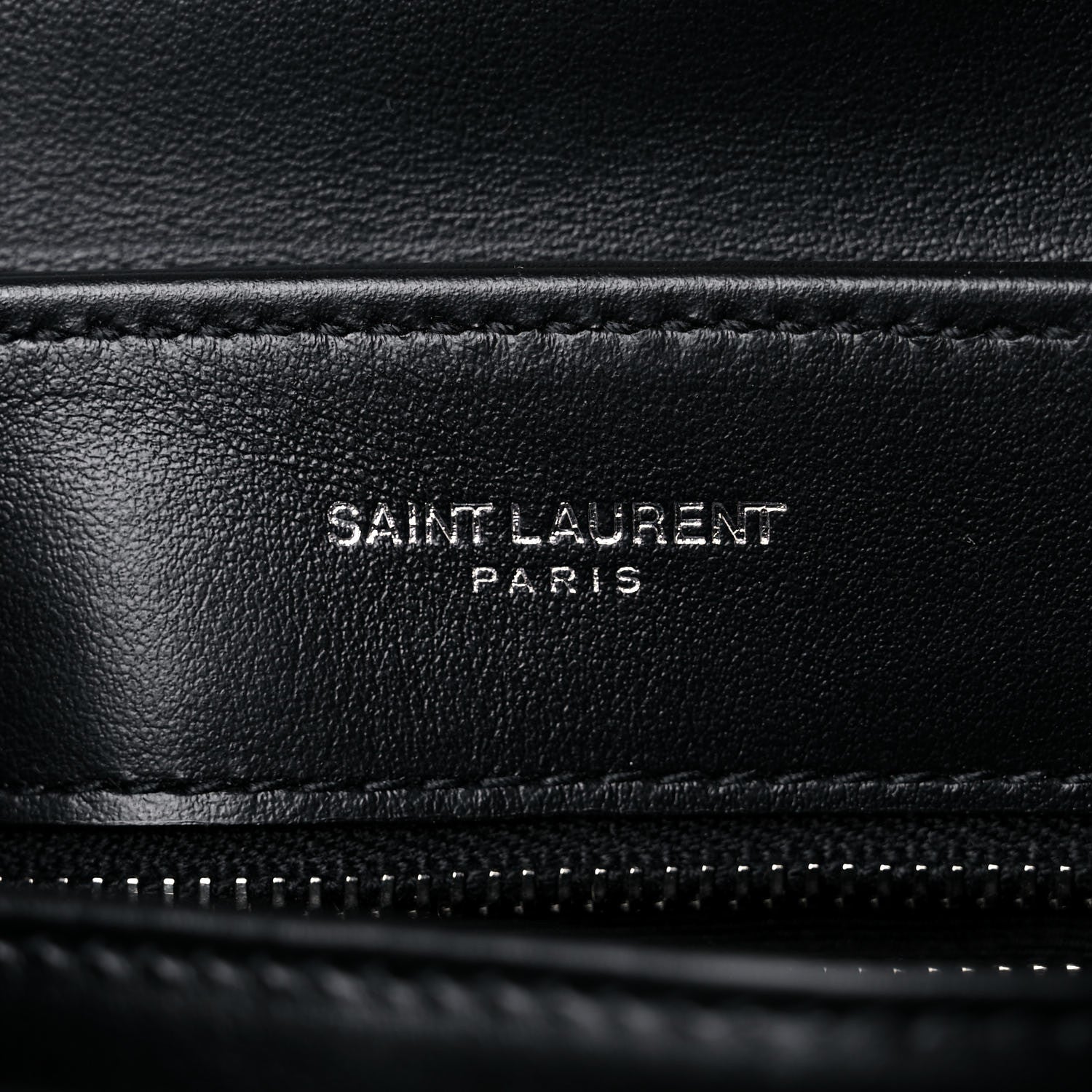 Saint Laurent Calfskin Y Quilted Monogram Toy Loulou Crossbody Bag Black 6 of 13