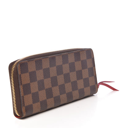 Louis Vuitton Damier Ebene Clemence Wallet Cherry 3 of 7
