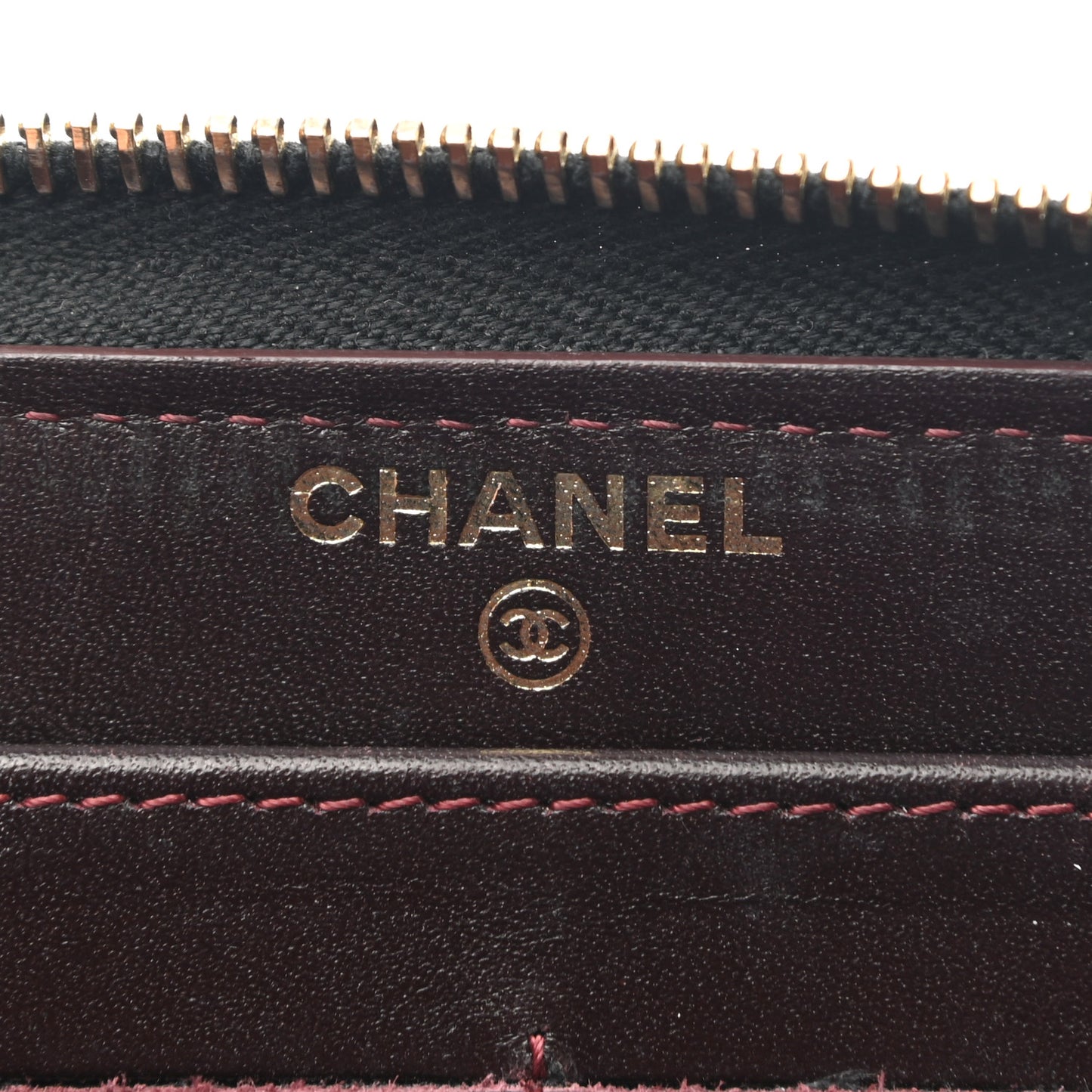 Caviar Quilted Large Gusset Zip Around Wallet Black