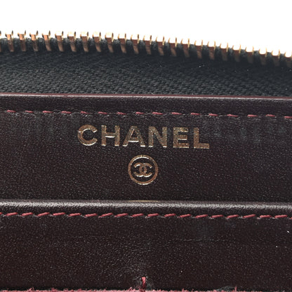 Chanel Caviar Quilted Large Gusset Zip Around Wallet Black 6 of 10