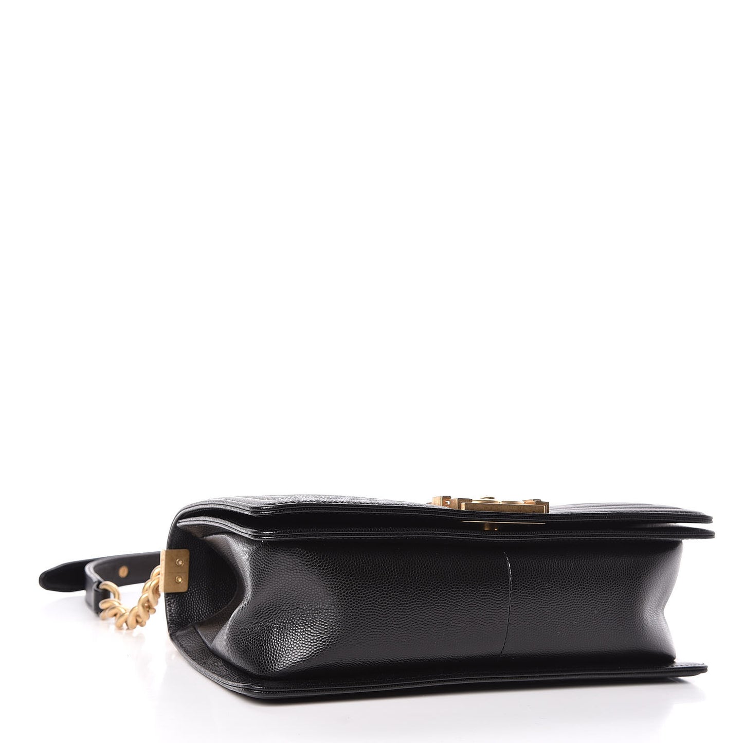 Caviar Quilted Medium Boy Flap Black