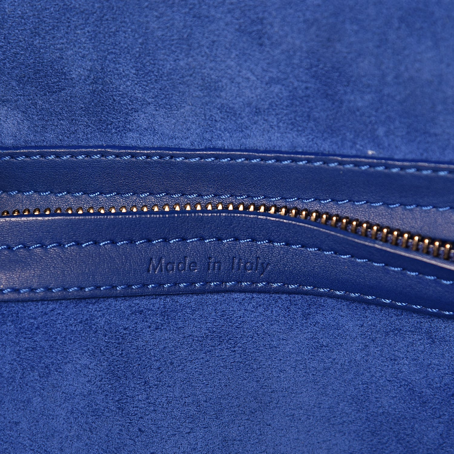 Celine Supple Calfskin Medium Phantom Luggage Royal Blue 6 of 10