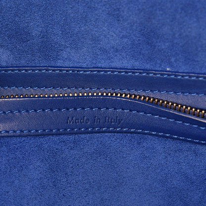 Celine Supple Calfskin Medium Phantom Luggage Royal Blue 6 of 10