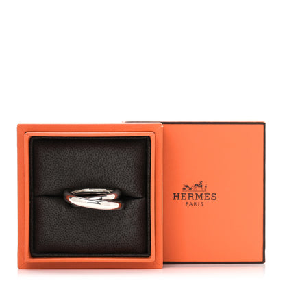 Hermes Sterling Silver Vertige Ring 53 6.25 5 of 5