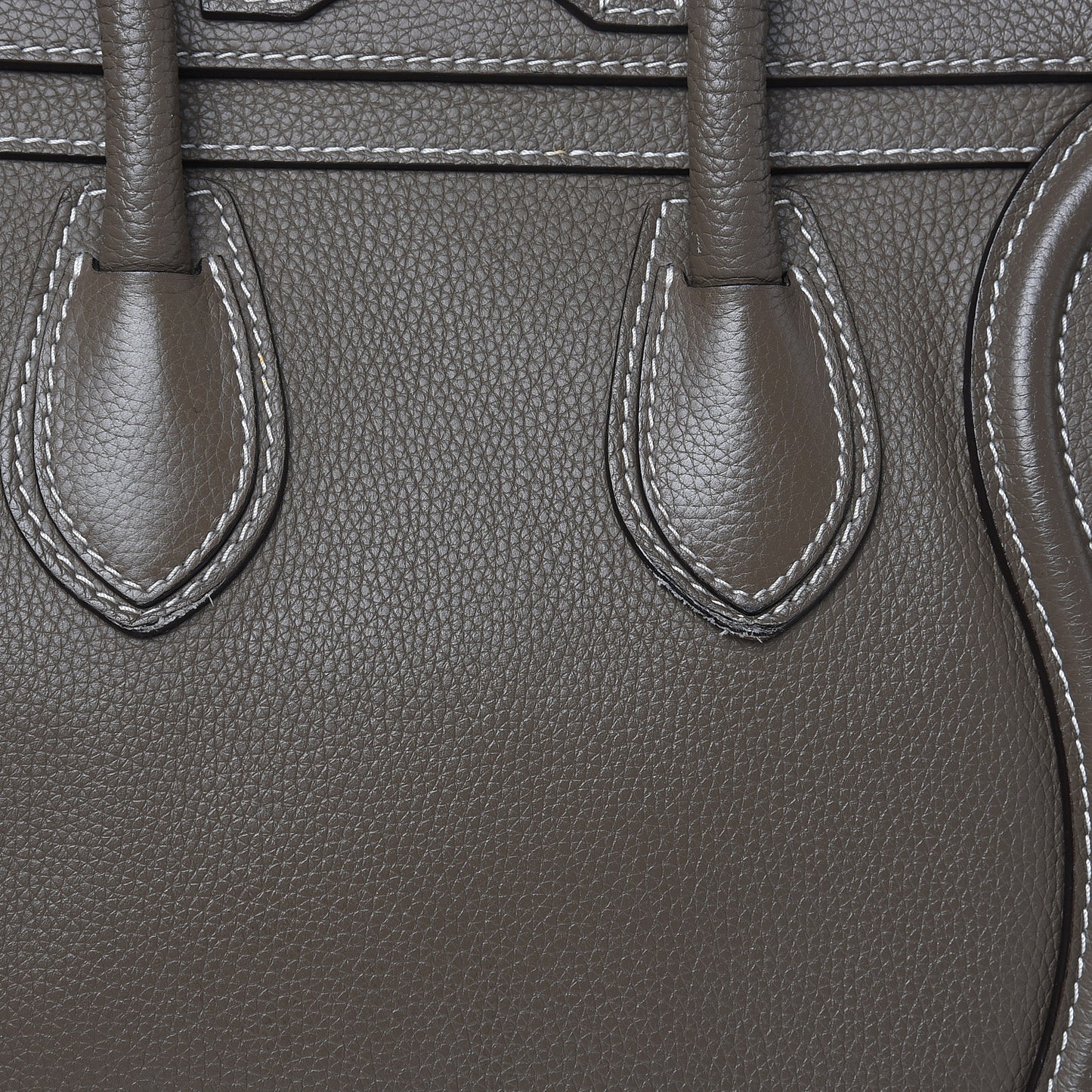 Drummed Calfskin Micro Luggage Souris