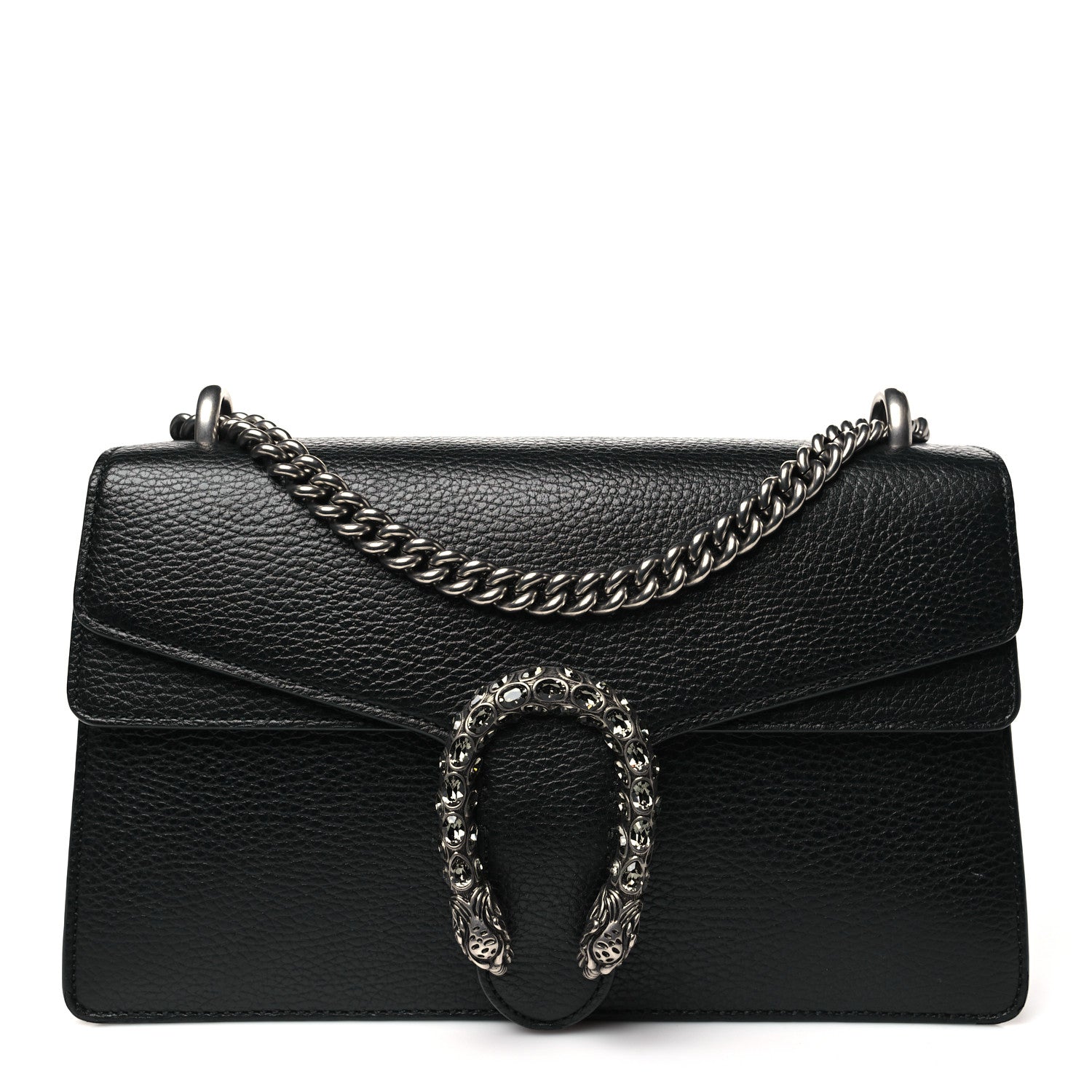 Gucci Pebbled Calfskin Small Dionysus Shoulder Bag Black 1 of 10
