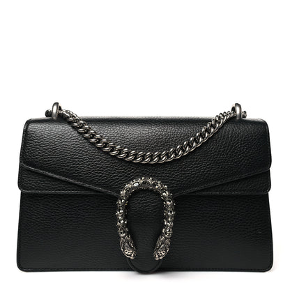Gucci Pebbled Calfskin Small Dionysus Shoulder Bag Black 1 of 10