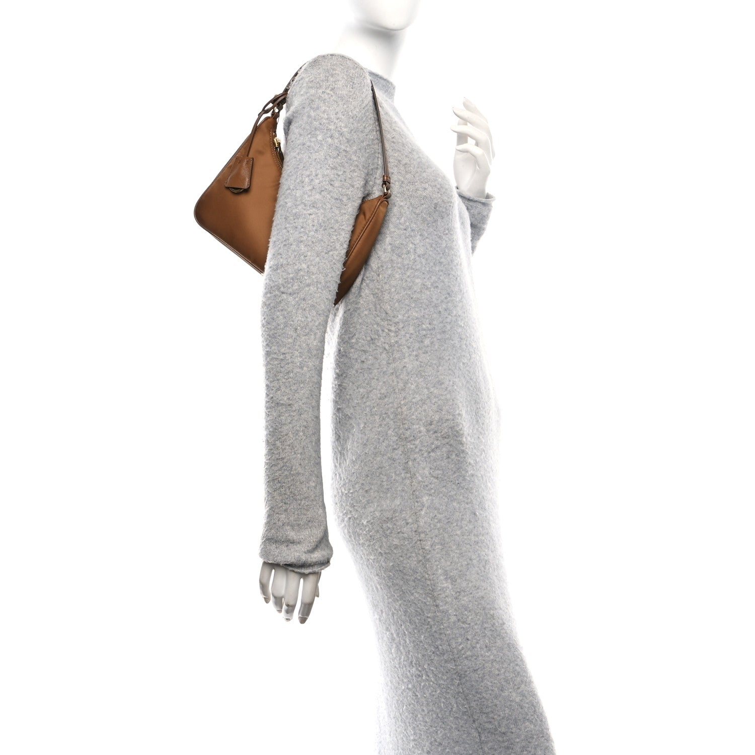 Prada Re-Nylon Saffiano Mini Re-Edition 2005 Bag Brandy 2 of 9
