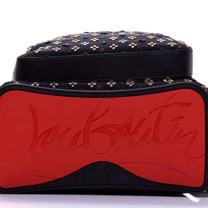 Christian Louboutin Jacquard Canvas Backloubi Backpack Black 9 of 10