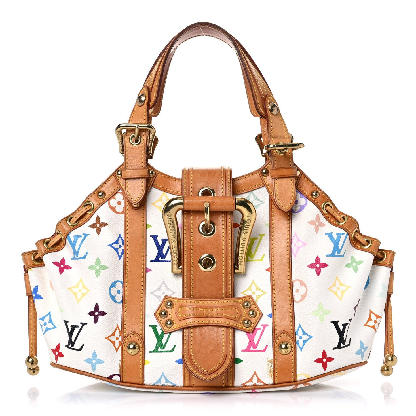 Monogram Multicolor Theda GM White