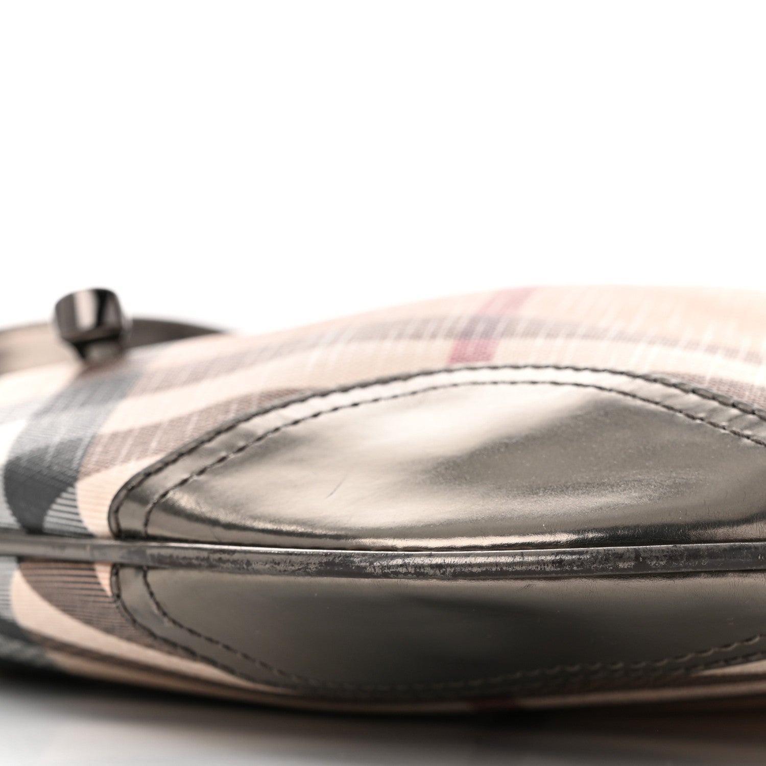 Burberry Supernova Check Small Dryden Crossbody Bag Silver 10 of 11