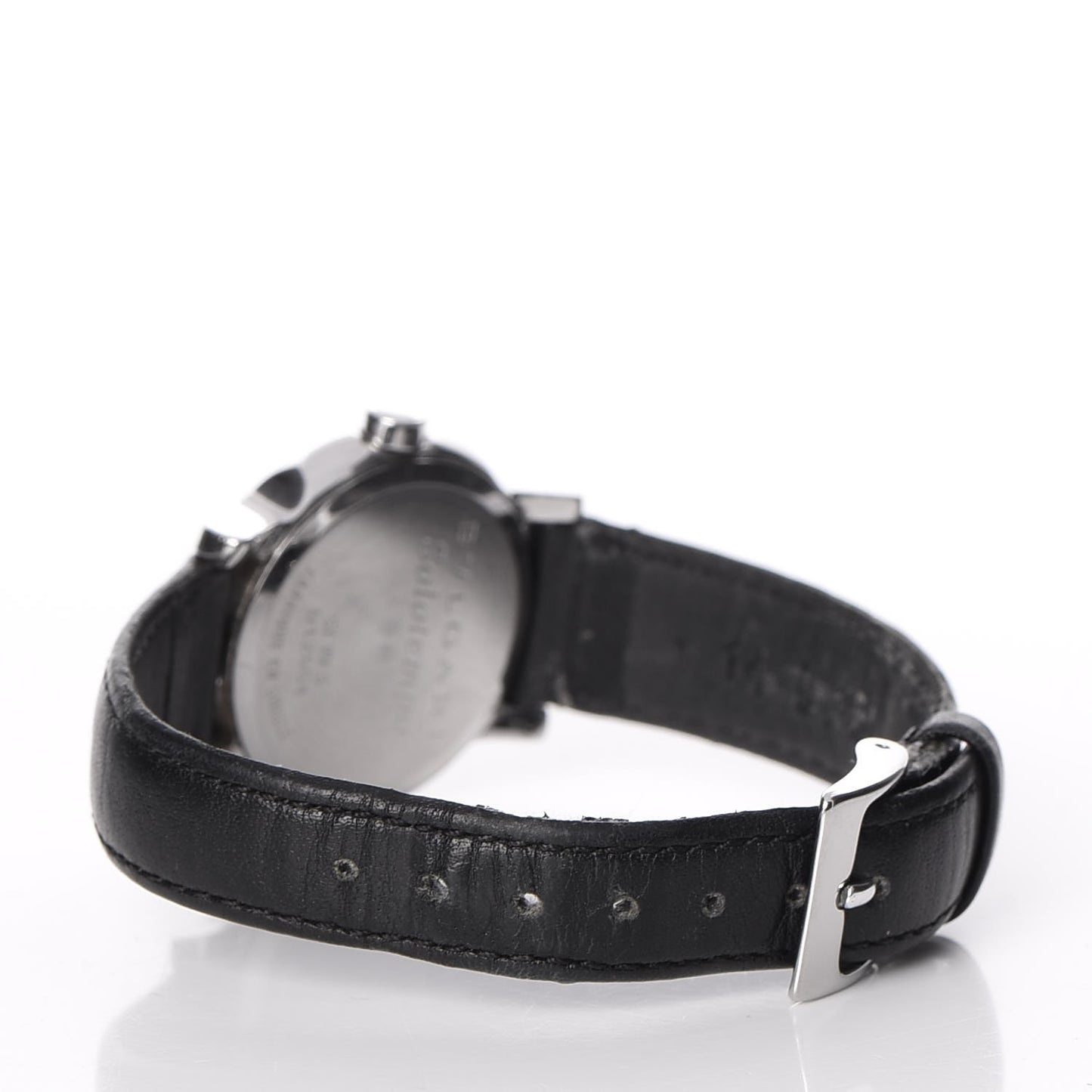 Stainless Steel Calfskin 29mm Solotempo Quartz Watch Black