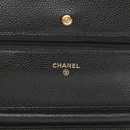 Chanel Caviar Quilted Wallet On Chain WOC Black 6 of 12