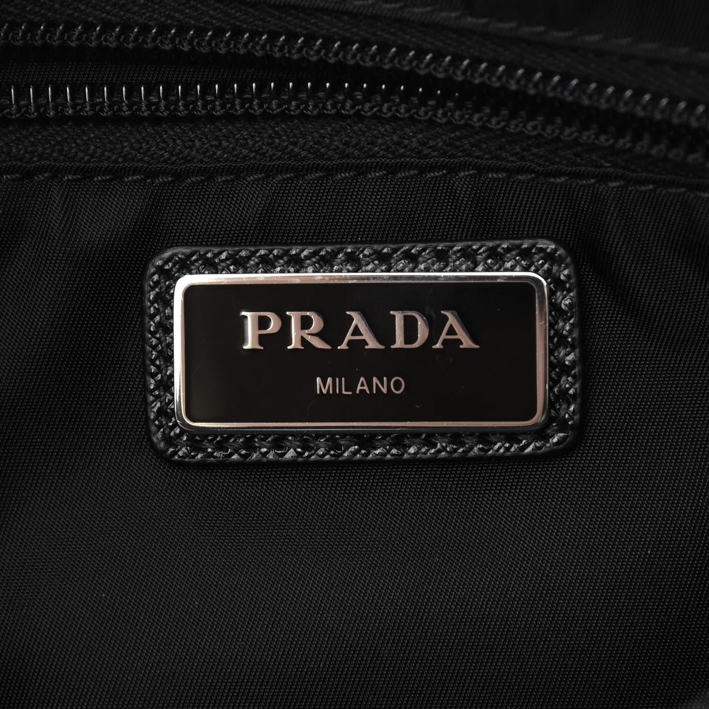 Re-Nylon Saffiano Belt Bag Black