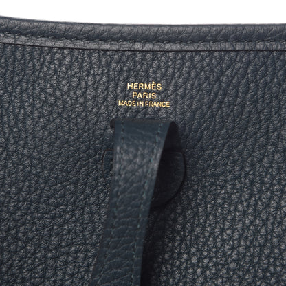 Hermes Taurillon Clemence Evelyne TPM Vert Cypress 6 of 9