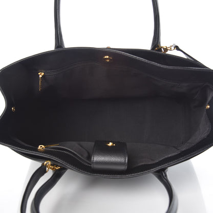 Chanel Calfskin Cerf Executive Shopper Tote Black 8 of 11