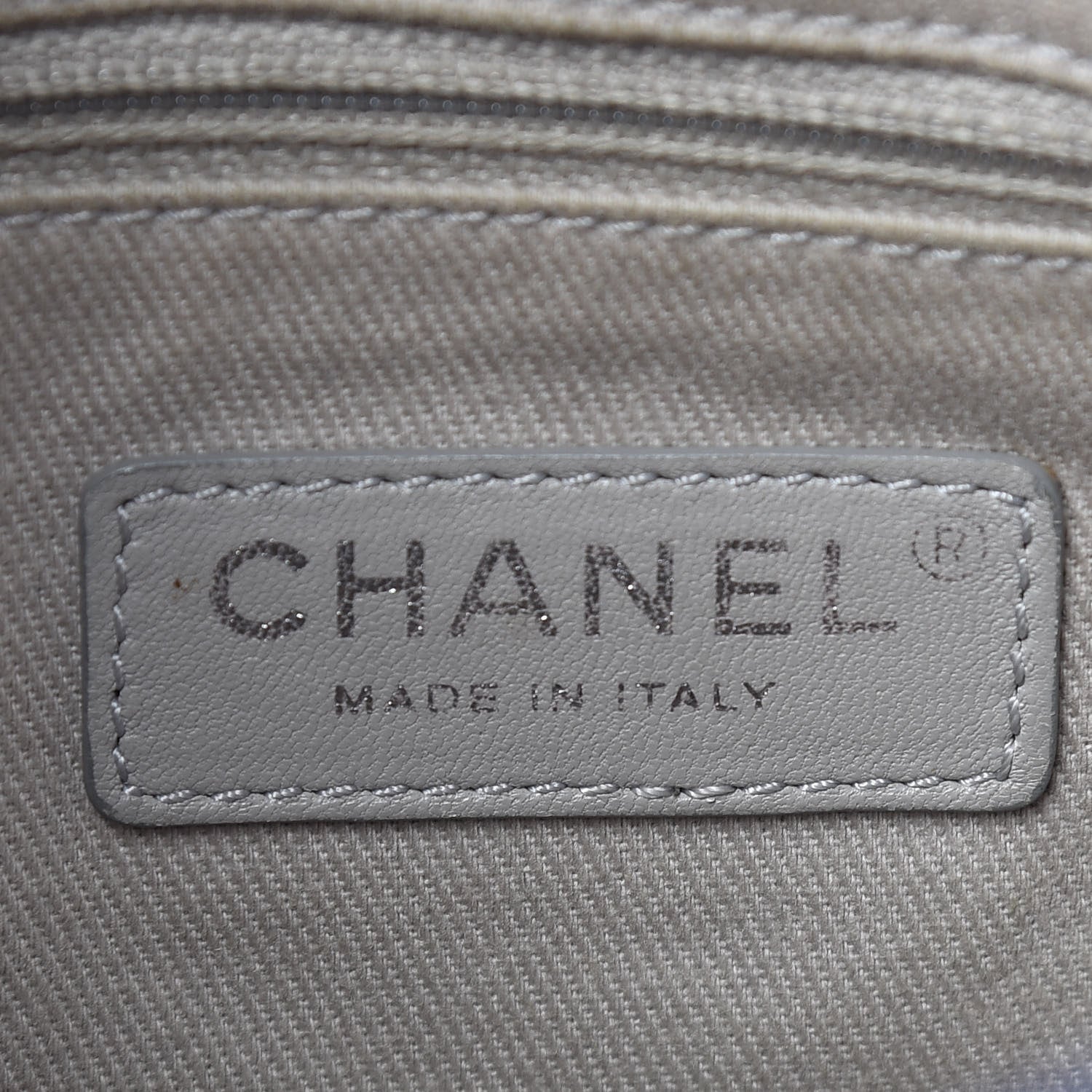 Chanel Caviar Quilted CC Shopping Tote Blue 6 of 13