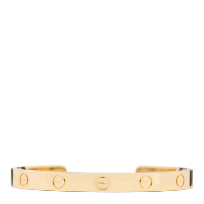 Cartier 18K Yellow Gold LOVE Cuff Bracelet 17 1 of 3