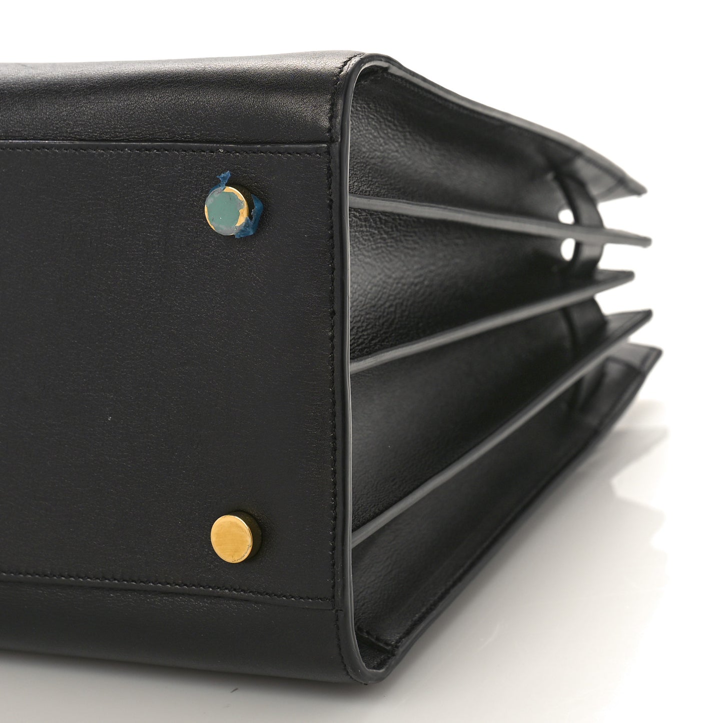 Grained Calfskin Small Sac De Jour Black