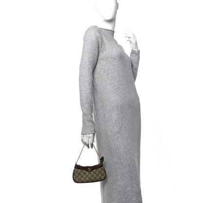 Gucci GG Supreme Monogram Textured Dollar Calfskin Mini Ophidia Chain Bag Beige Ebony 3 of 12