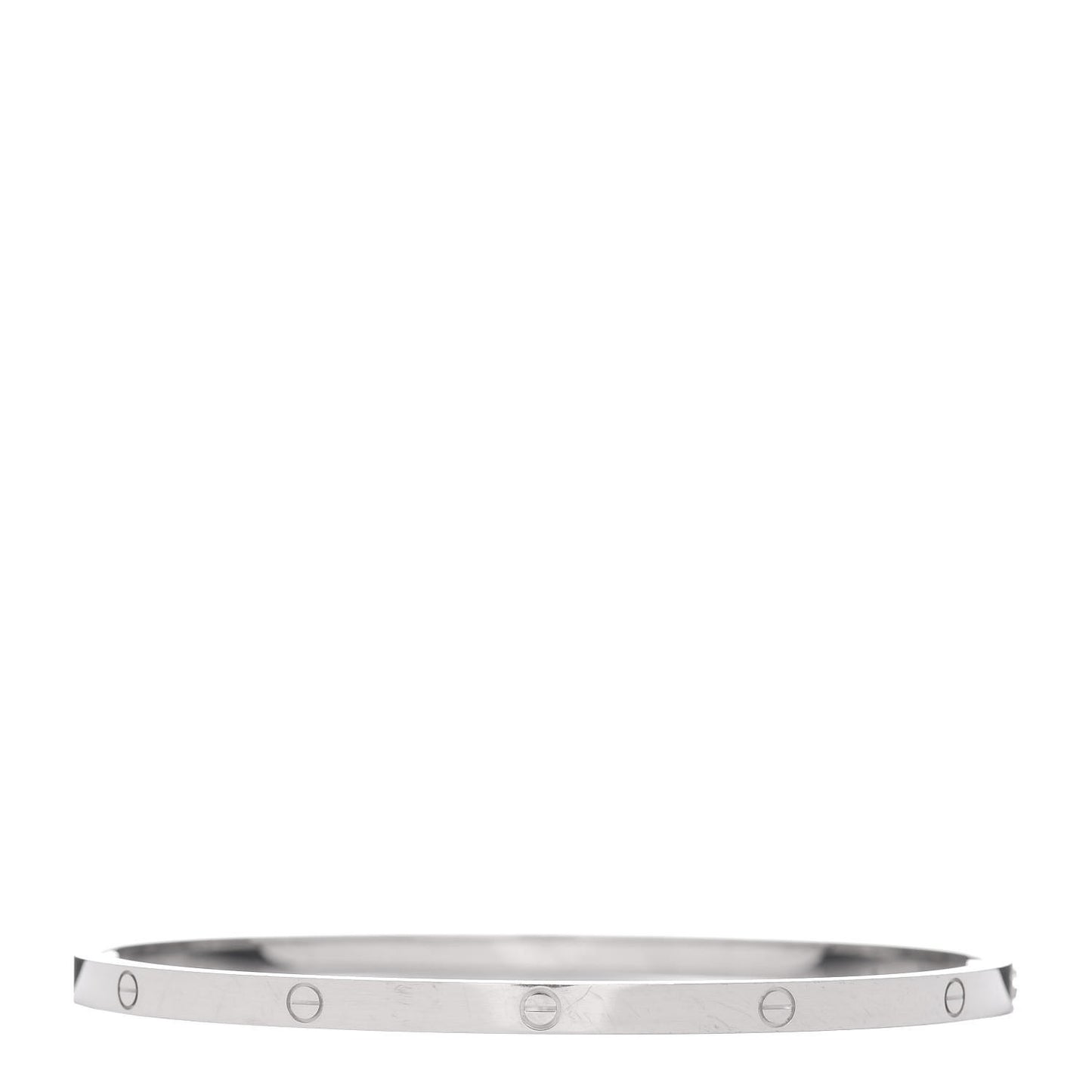 18K White Gold Small LOVE Bracelet 20