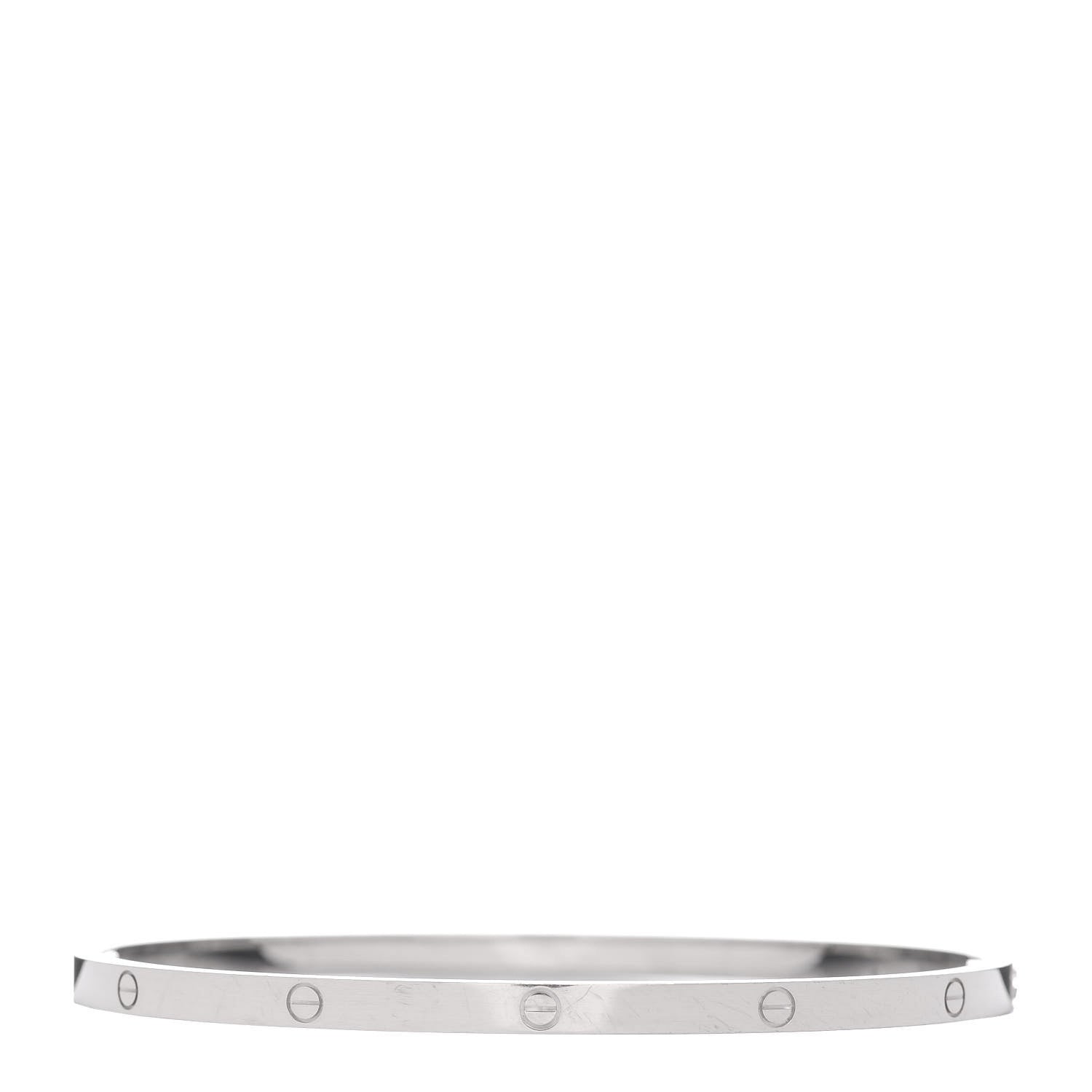 Cartier 18K White Gold Small LOVE Bracelet 20 3 of 5