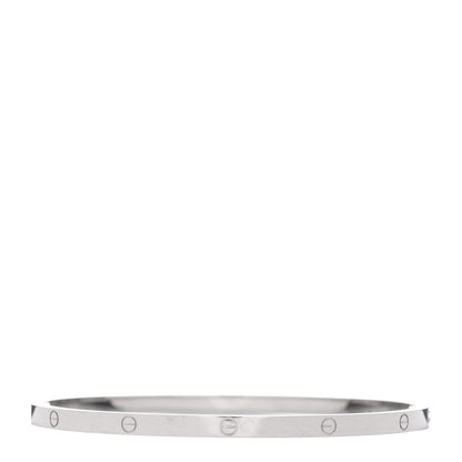 Cartier 18K White Gold Small LOVE Bracelet 20 3 of 5