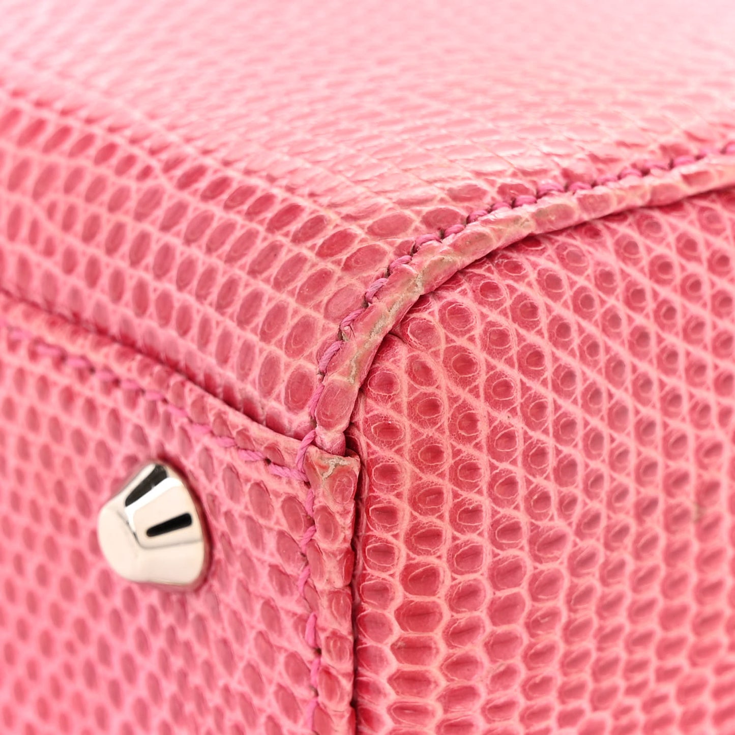 Lizard Swarovski Crystal Mini Lady Dior Pink