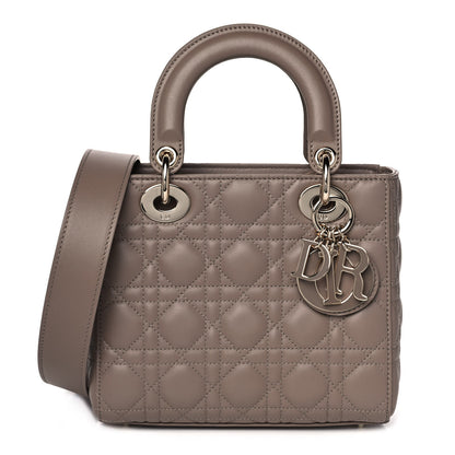 Christian Dior Lambskin Cannage Small My ABCDior Lady Dior Warm Taupe 1 of 11