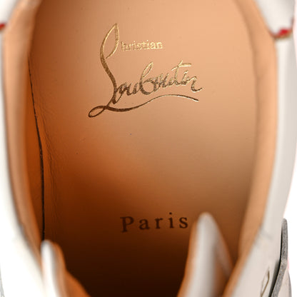 Christian Louboutin Calfskin Neoprene Womens Loubishark Sneakers 37.5 White 8 of 13