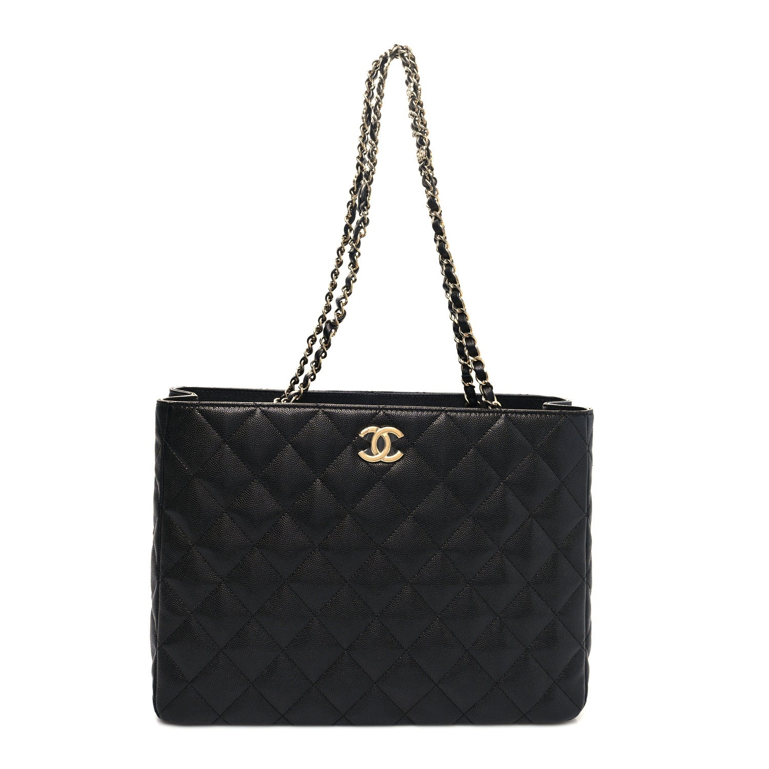 Chanel Caviar Quilted Small Shopping Tote Black 1 of 14