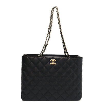 Chanel Caviar Quilted Small Shopping Tote Black 1 of 14