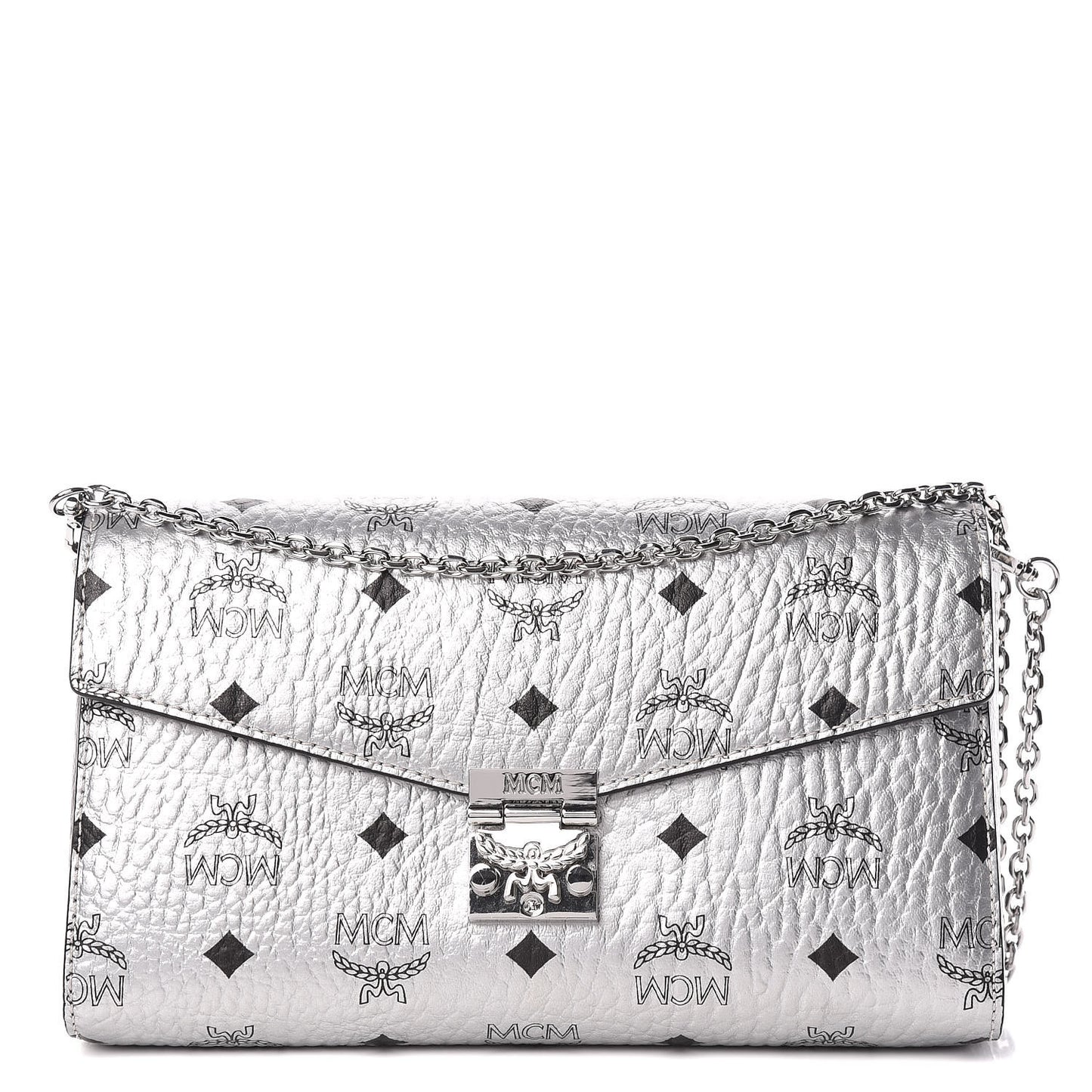 Visetos Large Patricia Wallet On Chain Silver