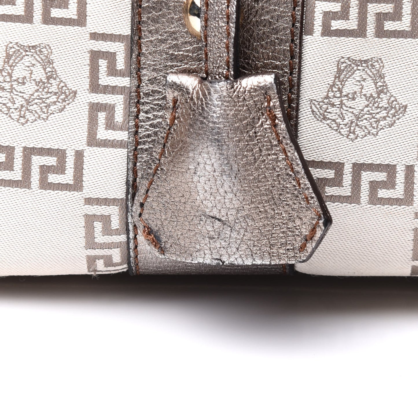 Metallic Calfskin Snap Out Of It Bag Bronze