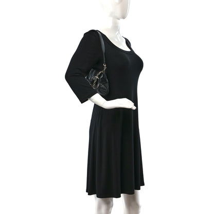 Gucci Nappa Vertical Matelasse Small Maxi Horsebit Chain Shoulder Bag Black 2 of 8