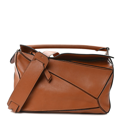 Loewe Calfskin Medium Puzzle Bag Tan 1 of 13