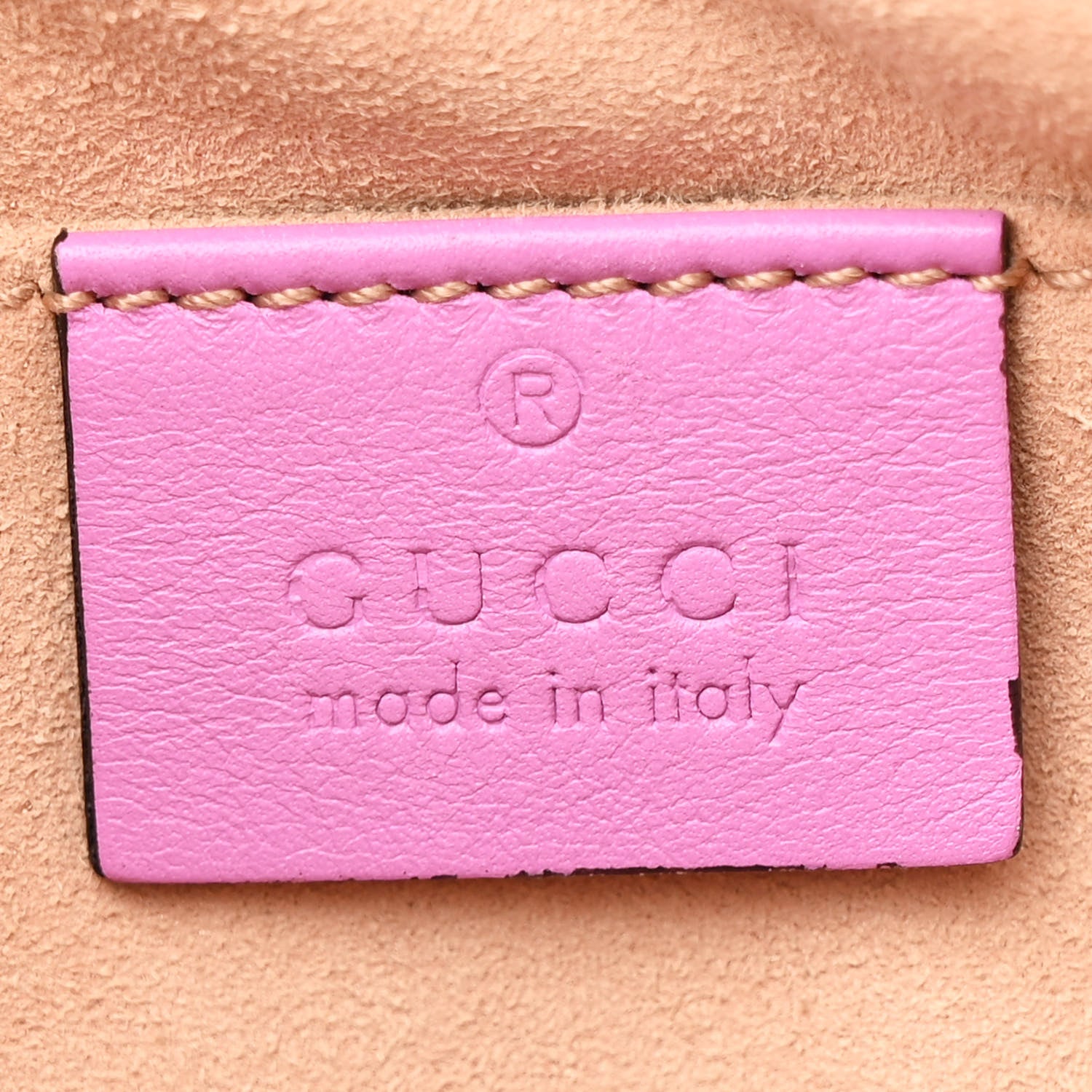 Gucci Calfskin Matelasse Small GG Marmont Chain Shoulder Bag Candy Mousse 6 of 11