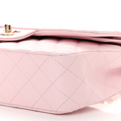 Chanel Caviar Quilted Medium Double Flap Light Pink 10 of 11