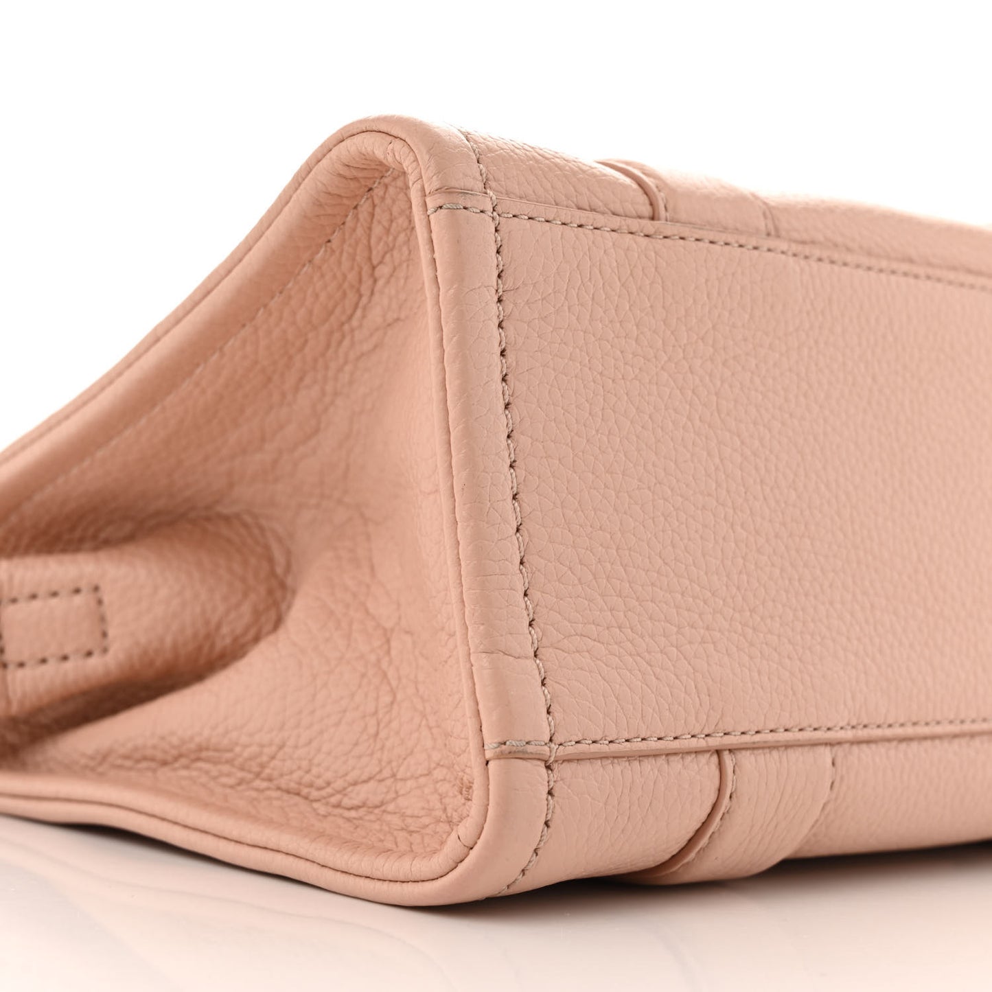 Grained Calfskin Small The Tote Bag Rose Dust