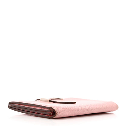 Hermes Chevre Mysore Bearn Card Holder Wallet Rose Sakura 4 of 15