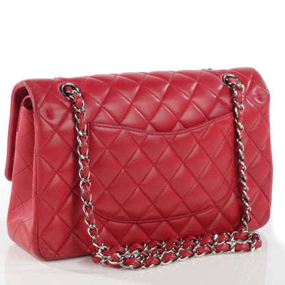Chanel Lambskin Quilted Medium Double Flap Red 3 of 9