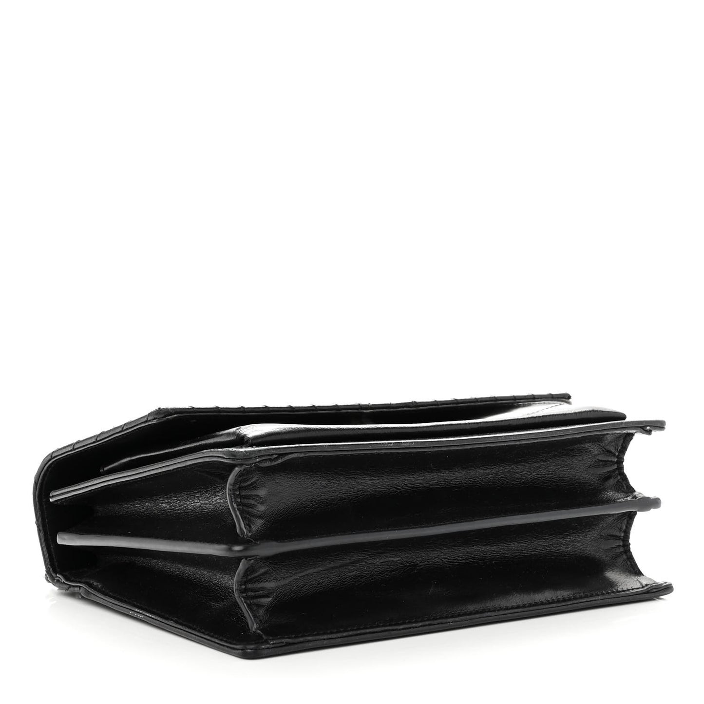 Lambskin Mixed Quilted Medium Monogram Sunset Black