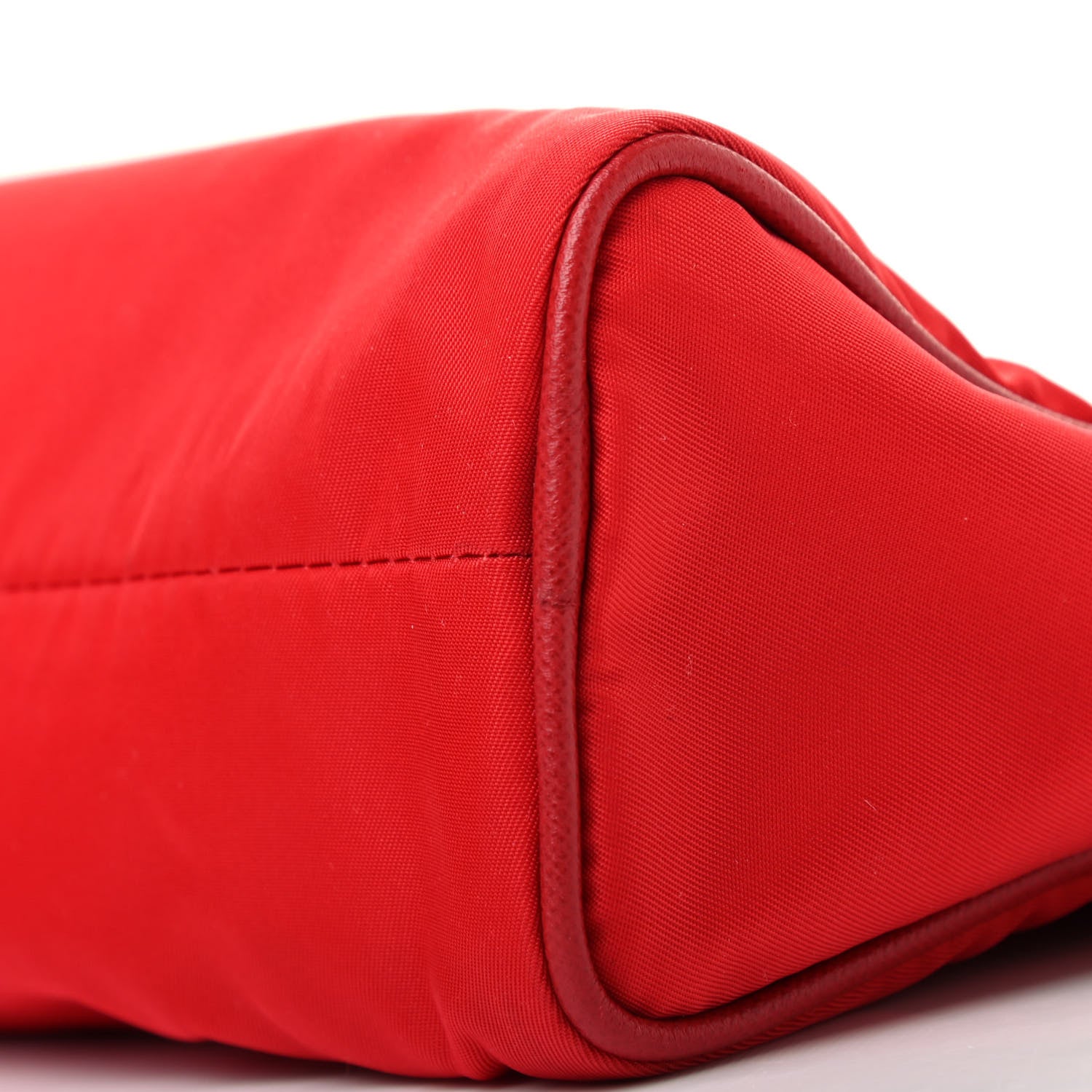 Prada Tessuto Nylon Small Shoulder Bag Rosso 10 of 14