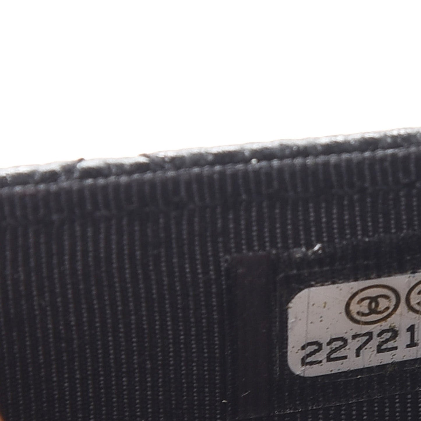 Caviar Quilted Flap Card Holder Black