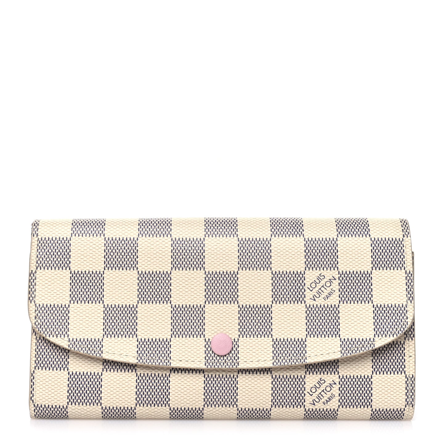 Damier Azur Emilie Wallet Rose Ballerine