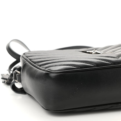 Saint Laurent Calfskin Matelasse Monogram Lou Camera Bag Sea Pebble 9 of 12