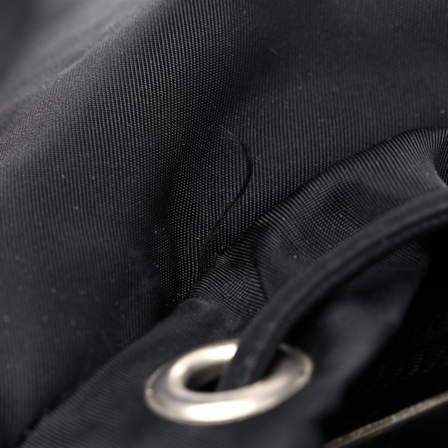 Nylon Vela Mini Cinch Backpack Black